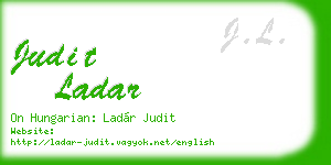 judit ladar business card